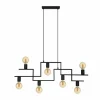 Suspension Eglo FEMBARD Noir, 7 lumières
