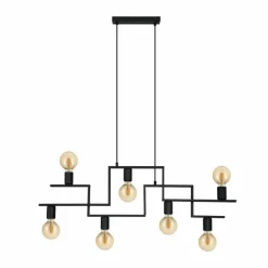 Suspension Eglo FEMBARD Noir, 7 lumières