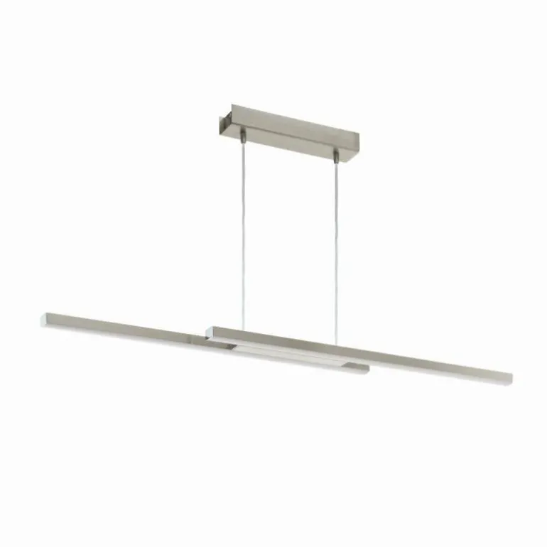Suspension Eglo FRAIOLI-Z LED Nickel mat, 2 lumières, Changeur de couleurs