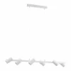 Suspension Eglo GATUELA Nickel mat, Blanc, 6 lumières