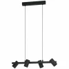 Suspension Eglo GATUELA Noir, 4 lumières