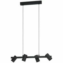 Suspension Eglo GATUELA Noir, 4 lumières