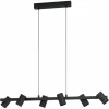 Suspension Eglo GATUELA Noir, 6 lumières