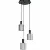 Suspension Eglo GOROSIBA Noir, 3 lumières