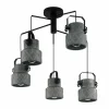 Suspension Eglo HILCOTT Noir, 5 lumières