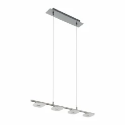 Suspension Eglo LITAGO LED Nickel mat, 4 lumières