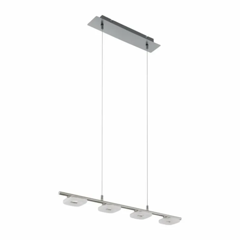 Suspension Eglo LITAGO LED Nickel mat, 4 lumières