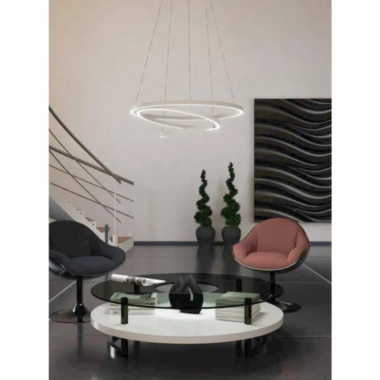 Suspension Eglo LOBINERO-Z LED Blanc, 1 lumière