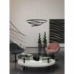 Suspension Eglo LOBINERO-Z LED Noir, 1 lumière