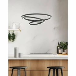 Suspension Eglo LOBINERO-Z LED Noir, 1 lumière