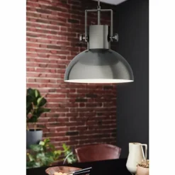 Suspension EGLO LUBENHAM Crème, Nickel mat, 1 lumière