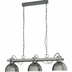 Suspension EGLO LUBENHAM Crème, Nickel mat, 3 lumières