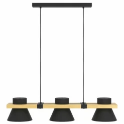Suspension Eglo MACCLES Écru, Noir, 3 lumières