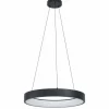 Suspension Eglo MARGHERA-Z LED Noir, 4 lumières, Changeur de couleurs