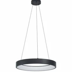 Suspension Eglo MARGHERA-Z LED Noir, 4 lumières, Changeur de couleurs