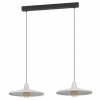 Suspension Eglo MINIERE Noir, 2 lumières