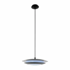 Suspension Eglo MONEVA-C LED Noir, 1 lumière, Changeur de couleurs