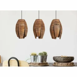 Suspension Eglo MONGU Noir, 3 lumières