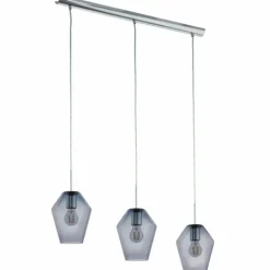 Suspension Eglo MURMILLO Chrome, 3 lumières