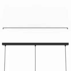 Suspension Eglo NAFFERTON Écru, Noir, 3 lumières