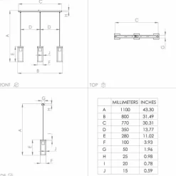 Suspension Eglo NAFFERTON Écru, Noir, 3 lumières