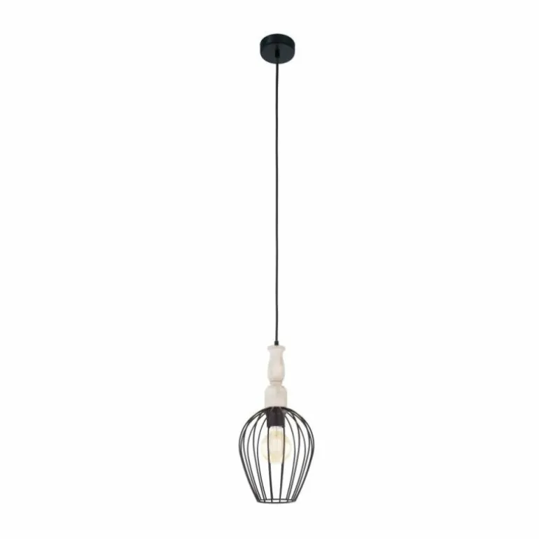Suspension Eglo NORHAM Noir, 1 lumière