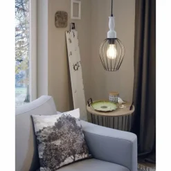 Suspension Eglo NORHAM Noir, 1 lumière