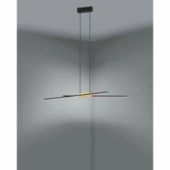 Suspension Eglo PANAGRIA LED Brun, Noir, 2 lumières
