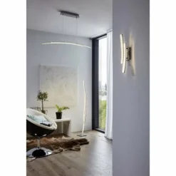 Suspension Eglo PERTINI LED Chrome, 2 lumières