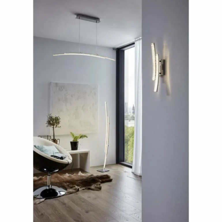 Suspension Eglo PERTINI LED Chrome, 2 lumières