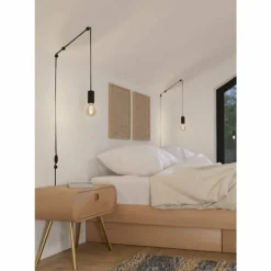 Suspension Eglo PINETINA Noir, 1 lumière