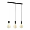 Suspension Eglo POZUETA Noir, 3 lumières