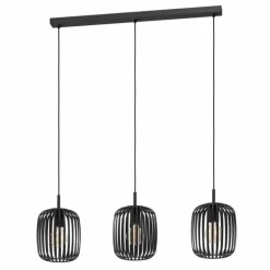Suspension Eglo ROMAZZINA Noir, 3 lumières
