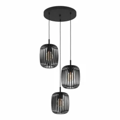 Suspension Eglo ROMAZZINA Noir, 3 lumières