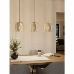 Suspension Eglo ROMAZZINA Noir, 3 lumières