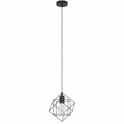 Suspension Eglo STRAITON Noir, 1 lumière