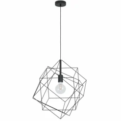 Suspension Eglo STRAITON Noir, 1 lumière