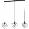 Suspension Eglo STRAITON Noir, 3 lumières