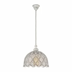 Suspension Eglo TALBOT 2 Brun foncé, Blanc, 1 lumière