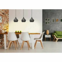 Suspension Eglo TAMALLAT Noir, 3 lumières