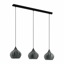 Suspension Eglo TAMALLAT Noir, 3 lumières