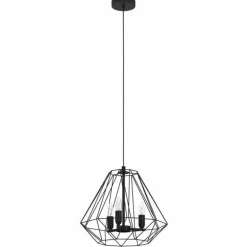 Suspension Eglo TARLE Noir, 3 lumières
