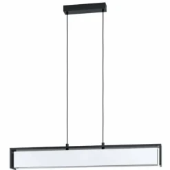 Suspension Eglo VALDELAGRANO-Z LED Noir, 1 lumière, Changeur de couleurs
