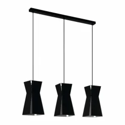Suspension Eglo VALECROSIA Noir, Blanc, 3 lumières