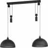Suspension Eglo WINKWORTH Noir, 2 lumières
