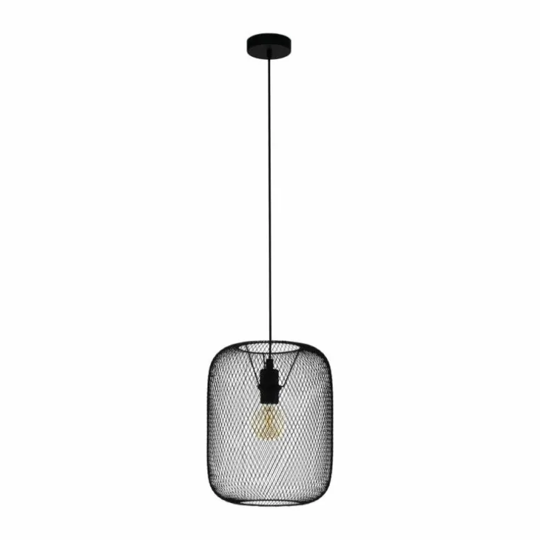 Suspension Eglo WRINGTON Noir, 1 lumière
