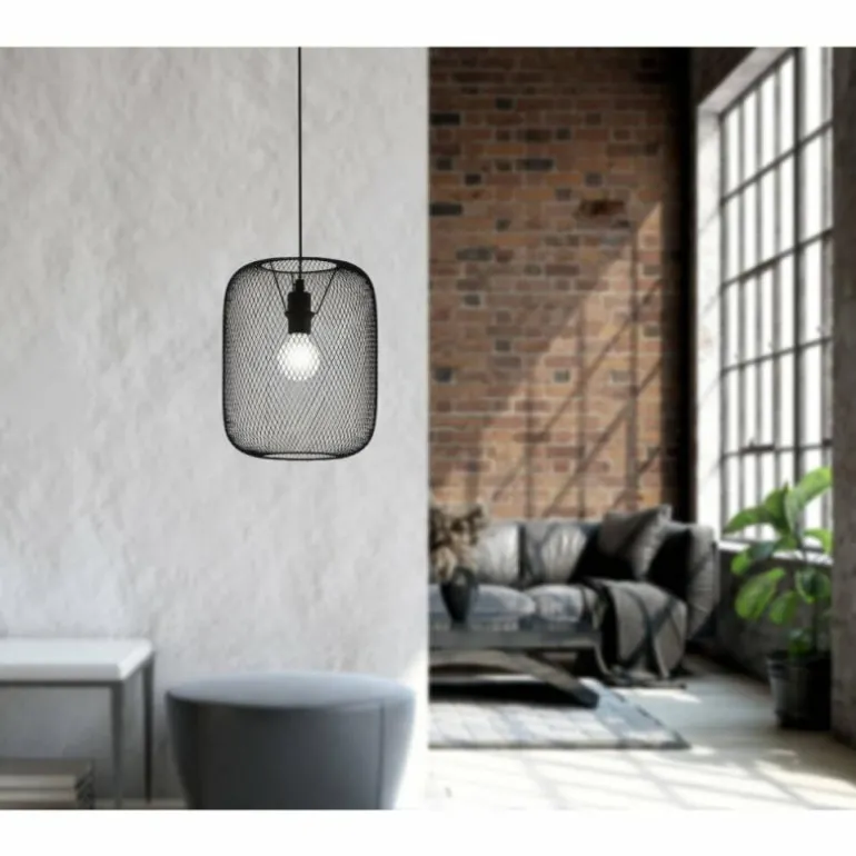 Suspension Eglo WRINGTON Noir, 1 lumière