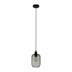 Suspension Eglo WRINGTON Noir, 1 lumière