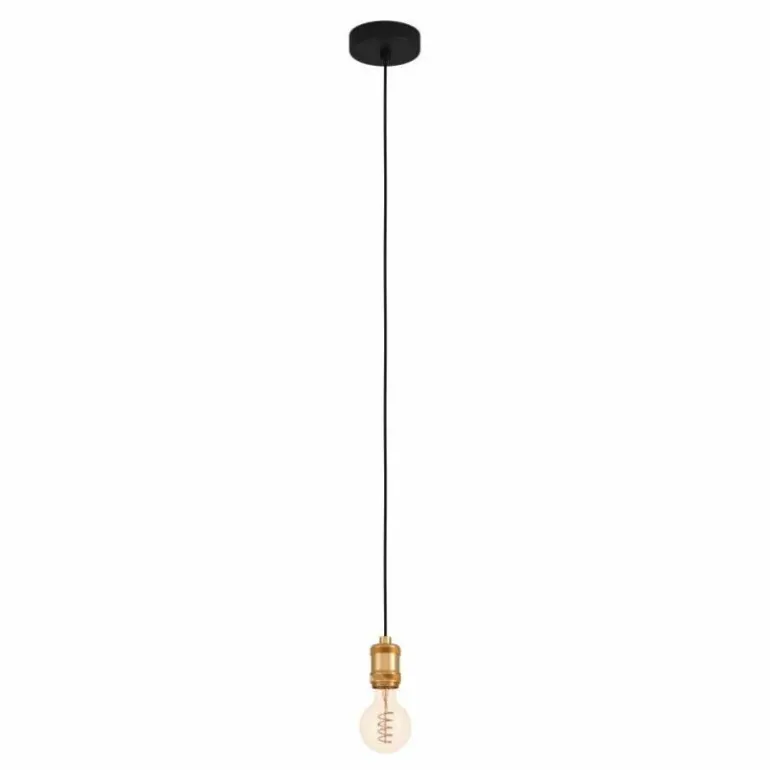 Suspension Eglo YORTH Laiton, Noir, 1 lumière