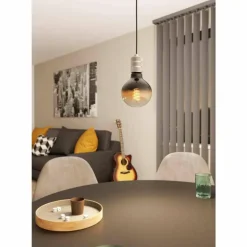 Suspension Eglo YORTH Noir, Argenté, 1 lumière